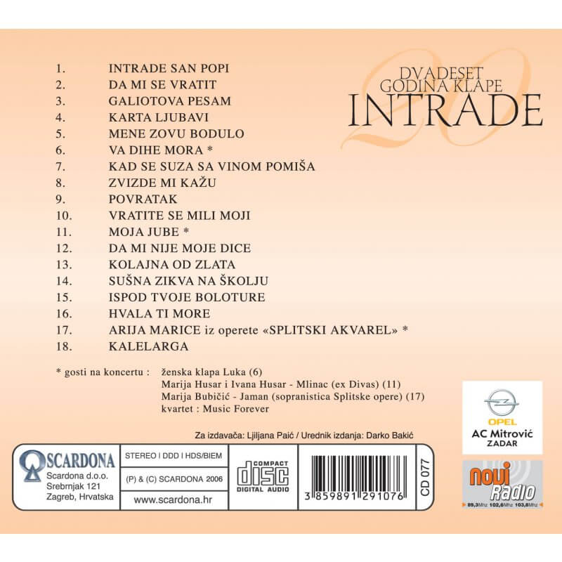 20 godina klape Intrade - Slika 2