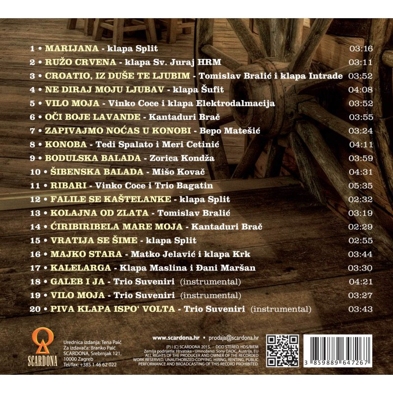 20 Dalmatian Drinking Songs - Slika 2