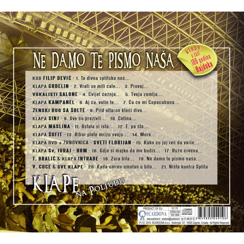 Klape u čast 100 godina Hajduka - Slika 2